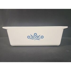 Corning Ware Blue Cornflower Bread Meat Loaf Baking Dish P-315 2 QT 9x5x3 VTG